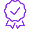 آیکون نشان دهنده ضمانت در کیفیت خدمات