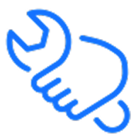 آیکون آچاری در دست که نماد اولویت تعمیر به جای تعویض قطعات است.